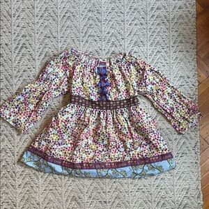 Matilda Jane Good Hart Multicolor Floral Top Girls size 8